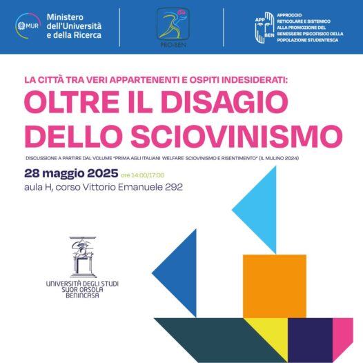 LA CITTÀ TRA VERI APPARTENENTI E OSPITI INDESIDERATI: OLTREI IL DISAGIO DELLO SCIOVINISMO