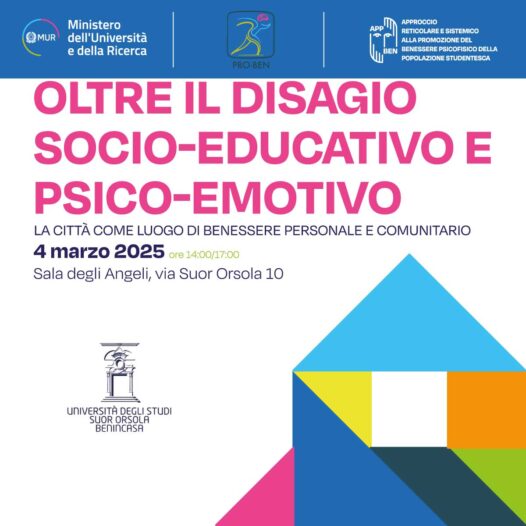 OLTRE IL DISAGIO SOCIO-EDUCATIVO E PSICO-EMOTIVO: LA CITTÀ COME LUOGO DI BENESSERE PERSONALE E COMUNITARIO